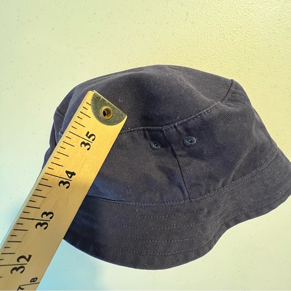 Janie and Jack Bucket Hat Boys 2T -3T Navy Blue Reversible Summer Beach - Picture 9 of 10